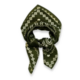 Bandana Square Neck Scarf - Olive