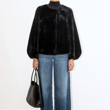 Gabriella Faux Fur Jacket - Black