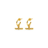 T- Bar Earrings - Gold