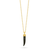 Tusk Pendant Necklace - Indian Agate