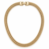 Braided Mesh Choker - Gold