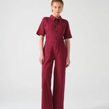 Elodie A-I-O Jumpsuit - Burgundy