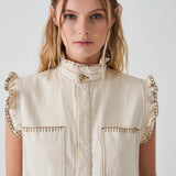 Pablo Waistcoat - Ecru Denim