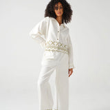 Sophie Trousers - Ecru Denim