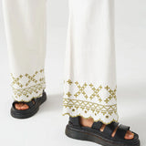 Sophie Trousers - Ecru Denim