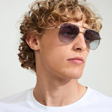 Ana Sunglasses - Grey/Gold