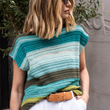 Romy Knit Tank - Mint/Green Mix