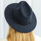 Felt Fedora Hat - Navy