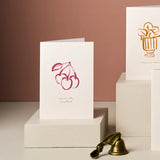 Illustrated Cherry Thank You Card