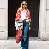 Capri Cardigan - Red Stripe