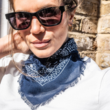Lightweight Bandana Scarf - Navy