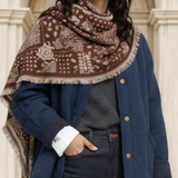 Large Triangle Bandana Scarf - Chocolate