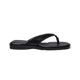 PALina Leather Flip Flops - Black