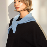 Nina Triangle Scarf - Sky Blue