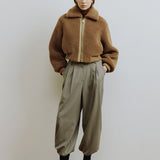 Gege Cropped Jacket - Tobacco