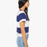 The Boxy Goodie Goodie T-shirt - True Blue and Fluff