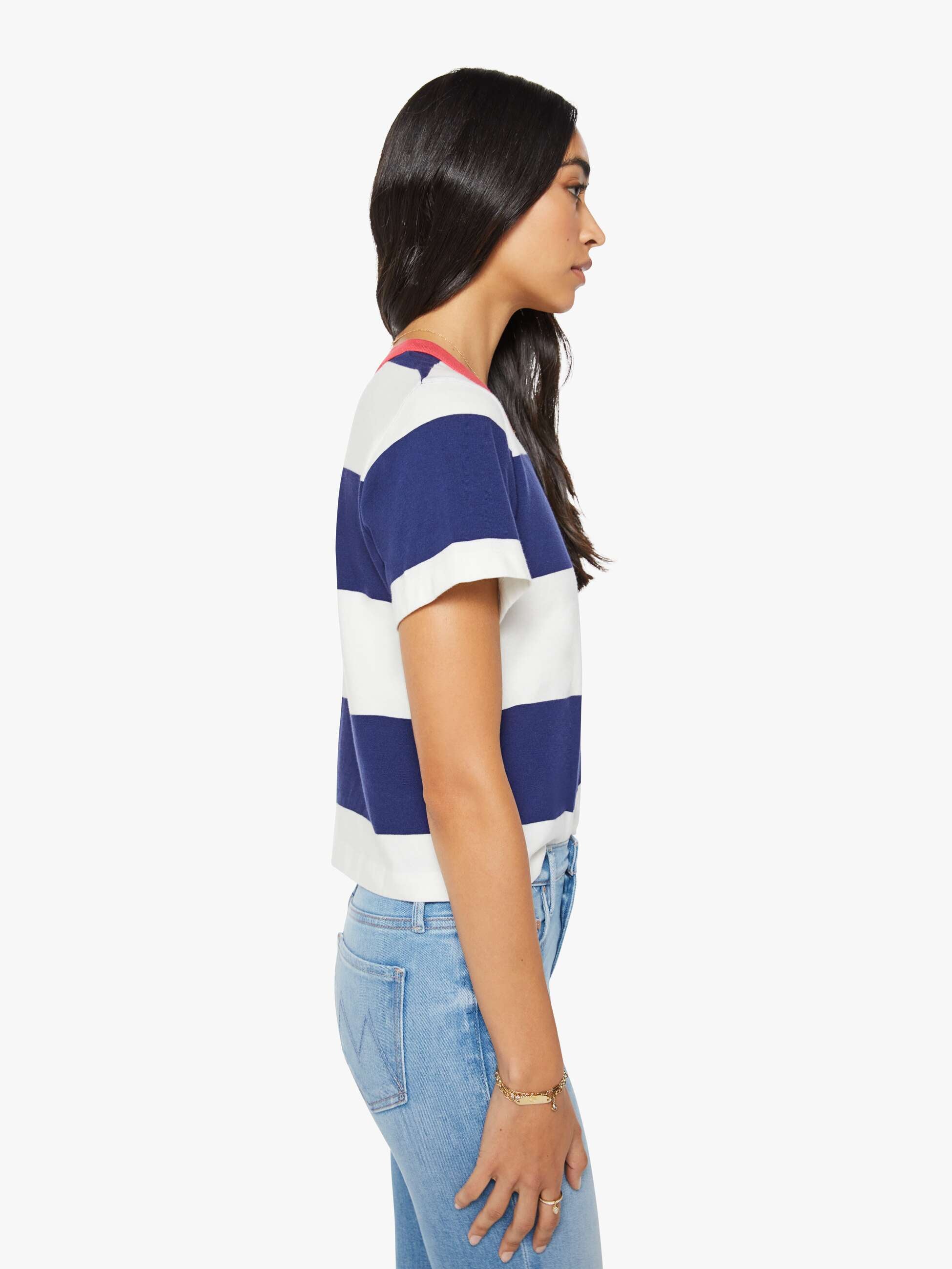 The Boxy Goodie Goodie T-shirt - True Blue and Fluff