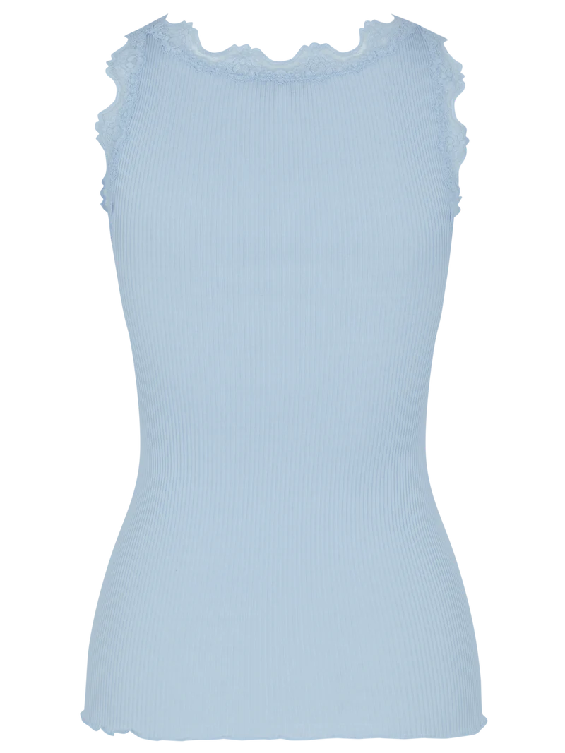 RWBabette U-Neck Lace Top - Heather Sky