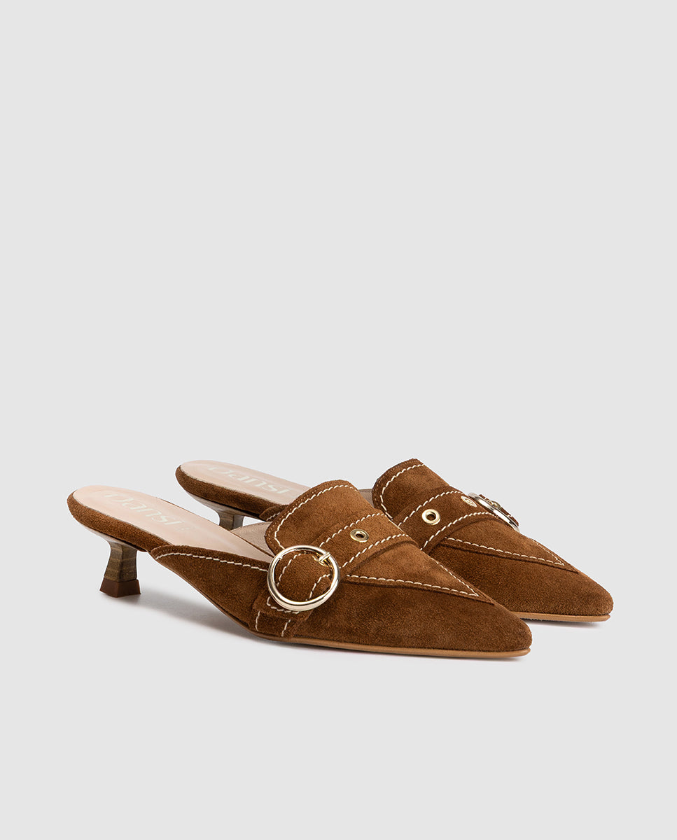 Dansi 8321 Mules - Mahogany