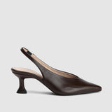 Dansi 8413A Slingback Heels - Chocolate