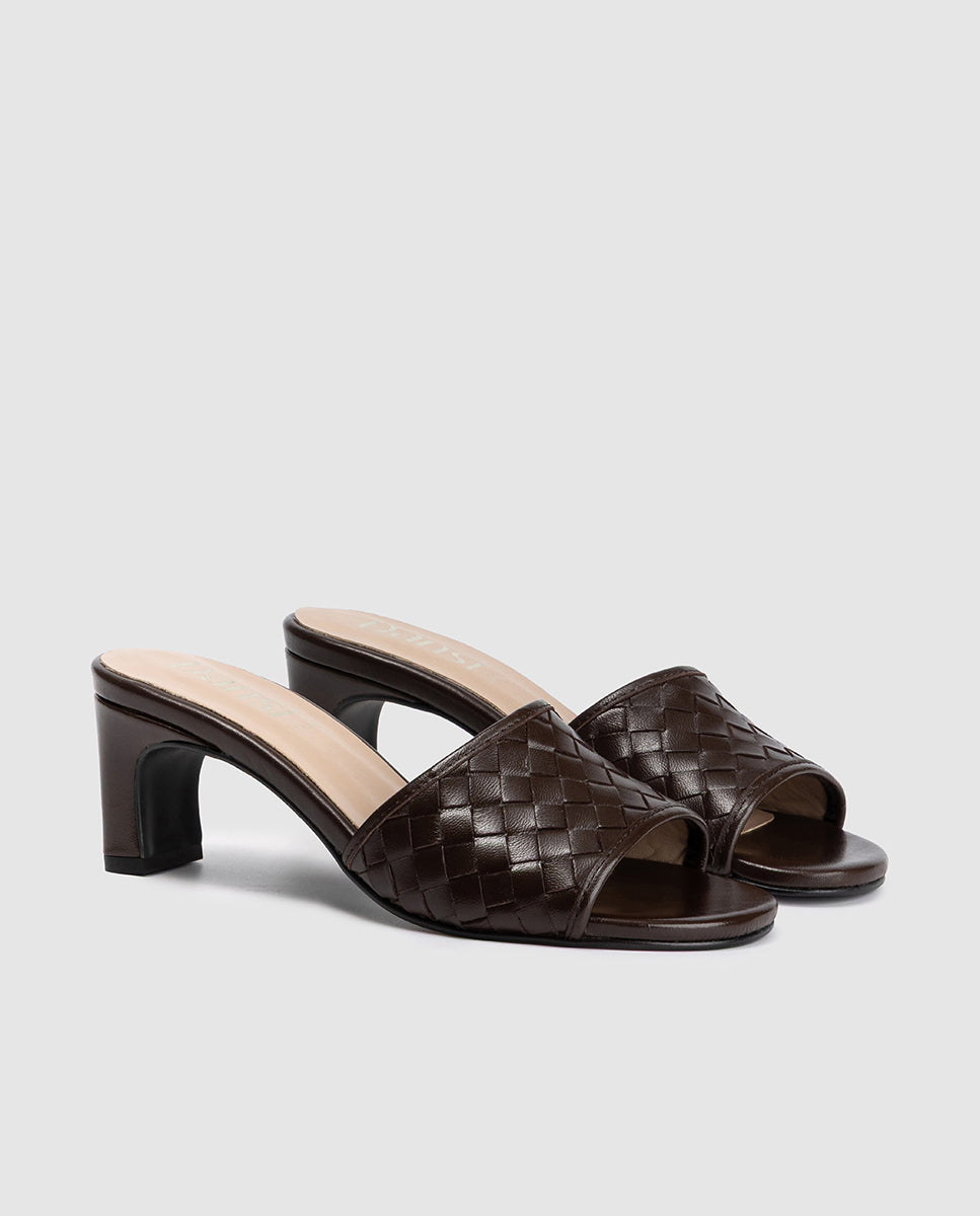 Dansi 8432B Mules - Chocolate