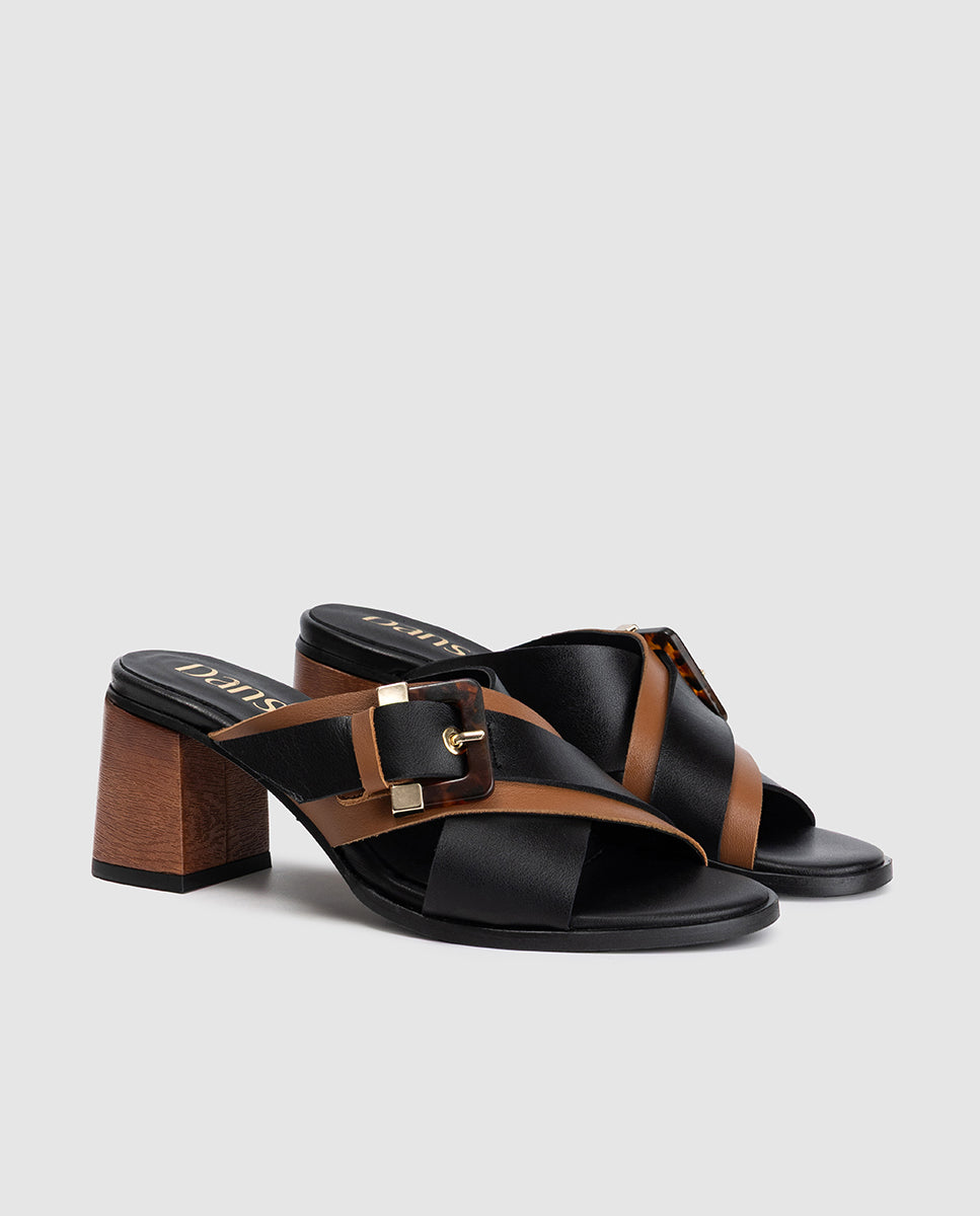 Dansi 8454 Mules - Black