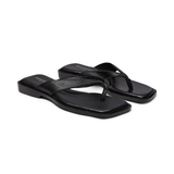 PALina Leather Flip Flops - Black
