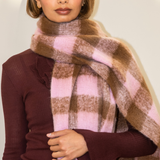 Lennie Scarf - Pink/Brown