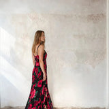 Lotus Dress - Black Poppy