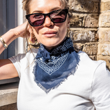 Lightweight Bandana Scarf - Navy