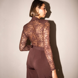 Taylor Jumpsuit - Brown Lace