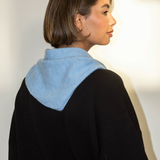 Nina Triangle Scarf - Sky Blue