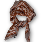 Paisley Flower Scarf - Terracotta