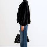 Gabriella Faux Fur Jacket - Black