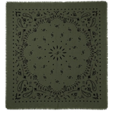Large Cashmere Square Bandana Scarf - Khaki