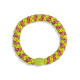 Stripe Hairband - Coral/Neon Yellow