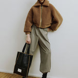 Gege Cropped Jacket - Tobacco