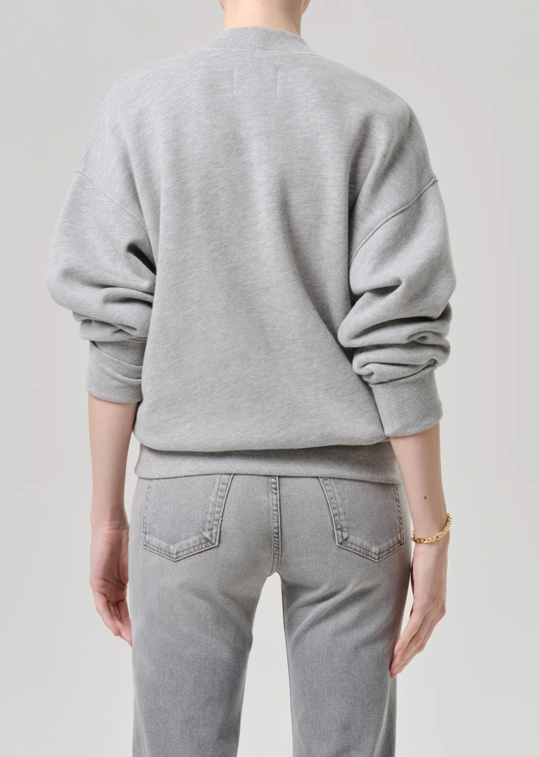Fleece Cardigan - Heather Grey