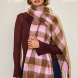 Lennie Scarf - Pink/Brown