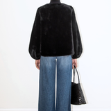 Gabriella Faux Fur Jacket - Black