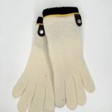 Wool & Cashmere Leather Trim Gloves - Nieve