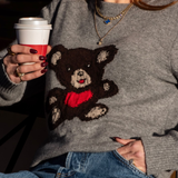 Valentine Bear Jumper - Grey