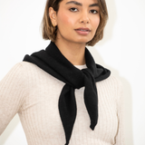 Nina Triangle Scarf - Black