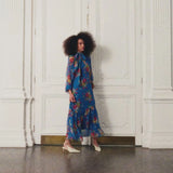 Marnie Maxi Dress - Floral Cobalt