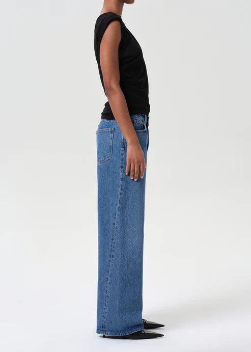 Twist Low Slung Baggy Jeans - Myth