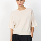 LR Ismaila 23 Knitted Top - Turtledove Cream
