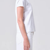 Long Line Adine Tee - White