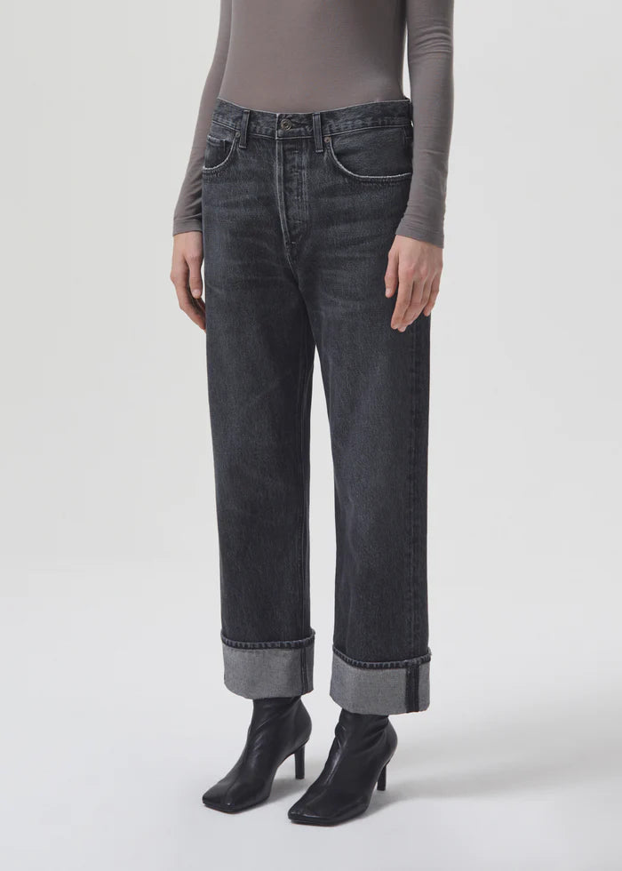 Fran Low Straight Jeans - Ditch