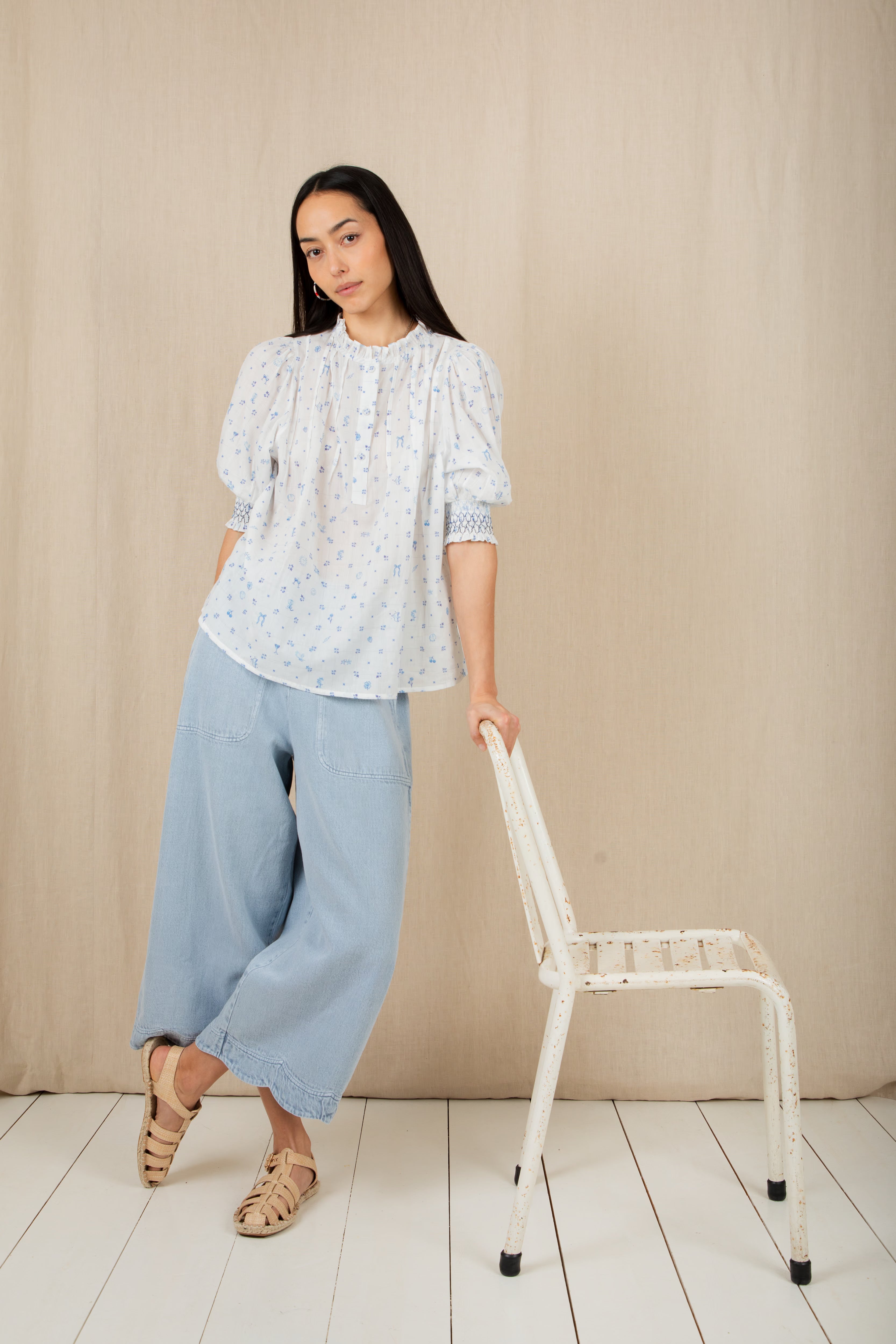 Aide Trousers - Ice Blue