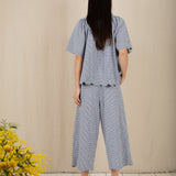 Aide Trousers - Navy Gingham